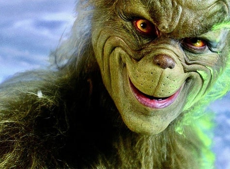 Jim Carrey Grinch Face