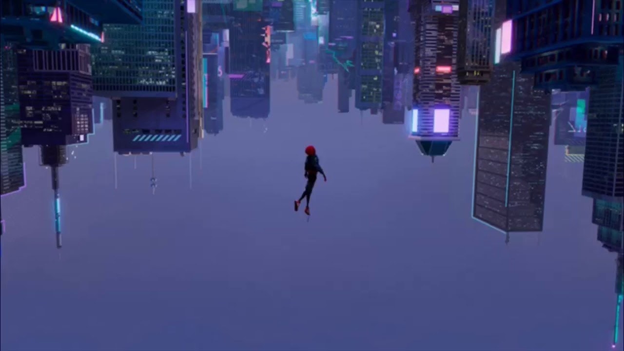 Miles in mid-air after jumping off the skyscraper