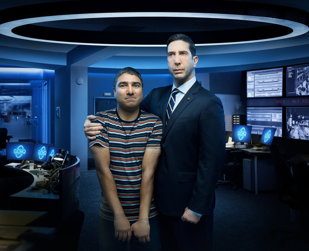 David Schwimmer and Nick Mohammed as Jerry and Joseph in Intelligence