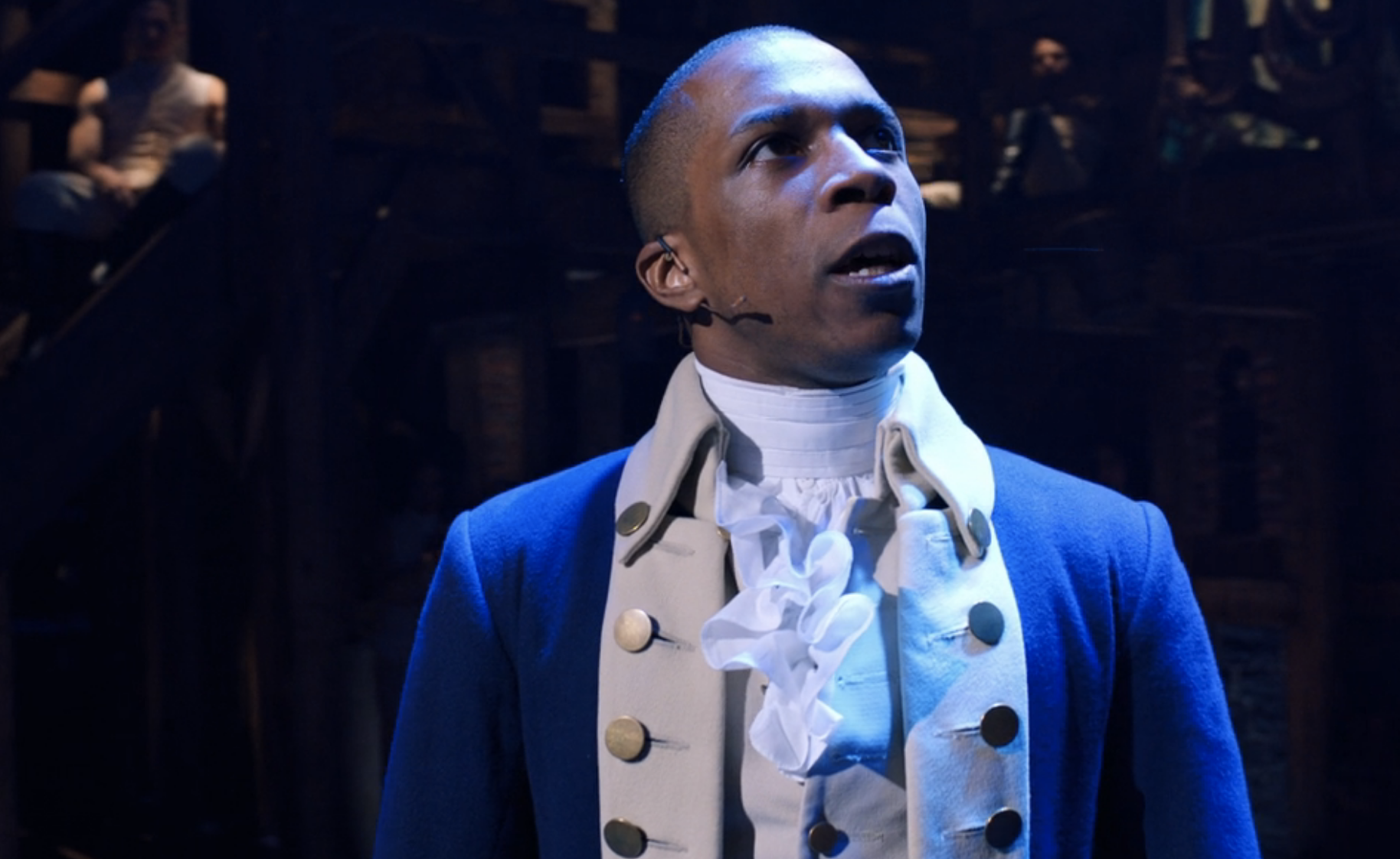 Leslie Odom Jr. as Aaron Burr singing &quot;Wait for It&quot;