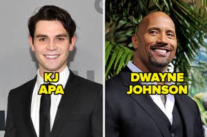 KJ Apa and Dwayne Johnson 