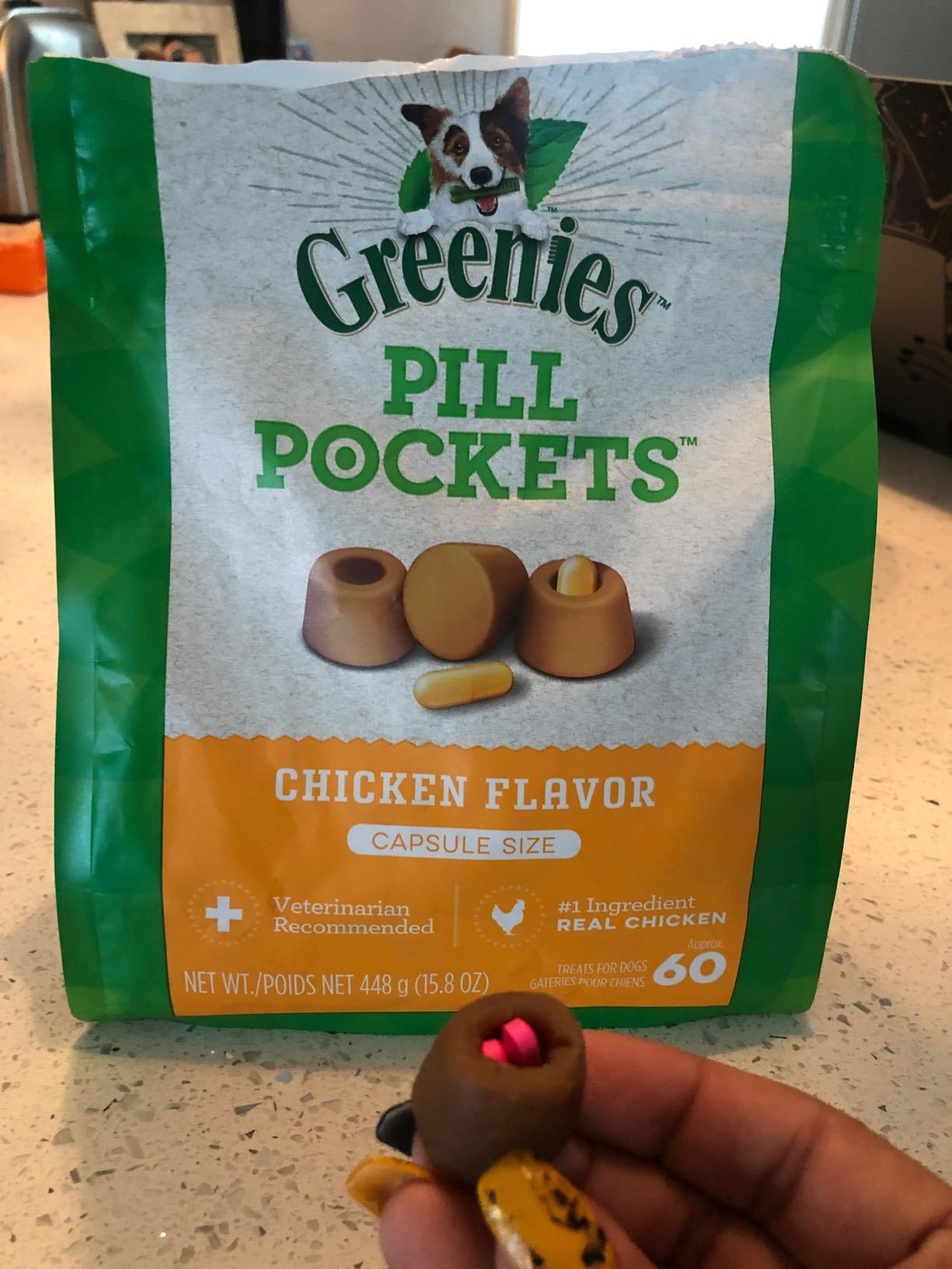 reviewer photo of the Greenies pill pockets