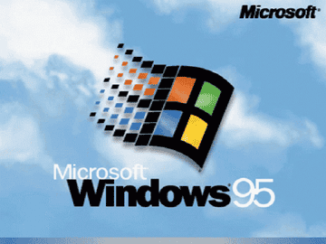 Microsoft Windows 95 booting up