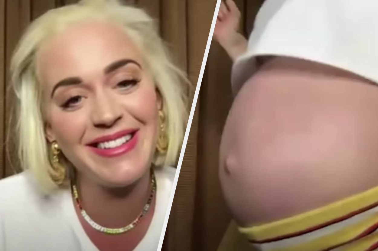 Katy Perry Showed Off Her Baby Bump And Said