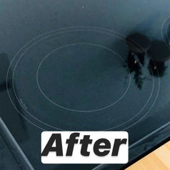 A clean stovetop burner