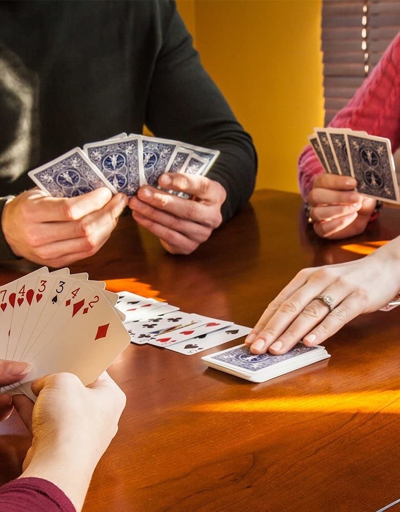 People using the cards