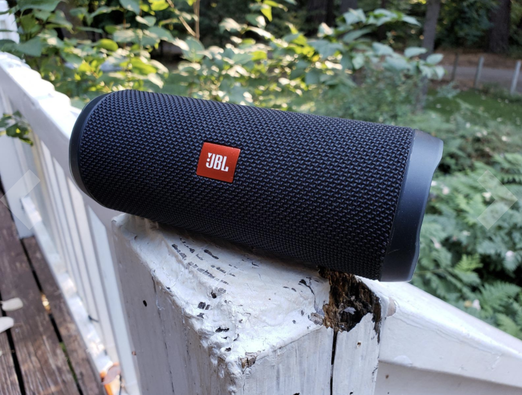 the tube-like speaker in black