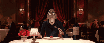 Ego eating a bite of ratatouille and having a flashback to his youth