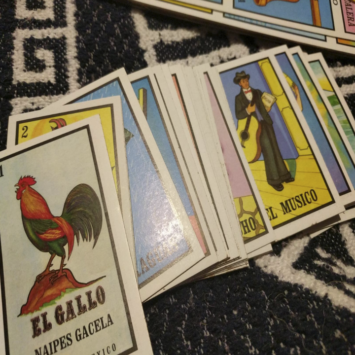 a stack of cards