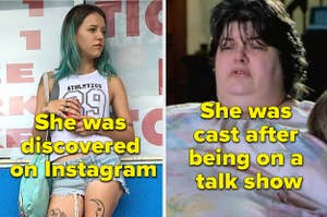 Bria Vinaite in The Florida Project and Darlene Cates in What's Eating Gilbert Grape