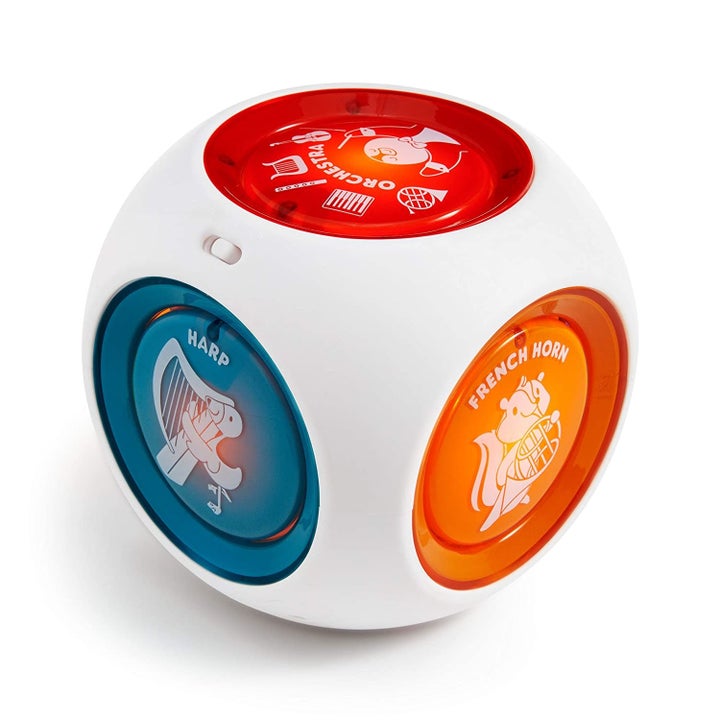 the cube, which has a colored circle for each different instrument