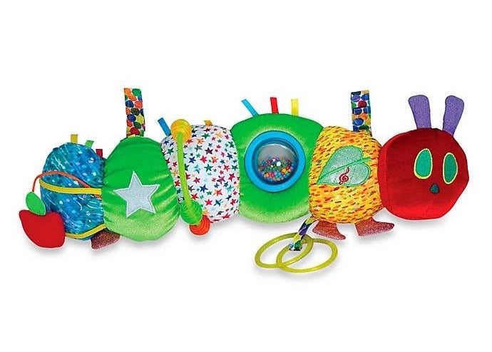 毛绒玩具caterpillar-shaped各种事情让孩子玩