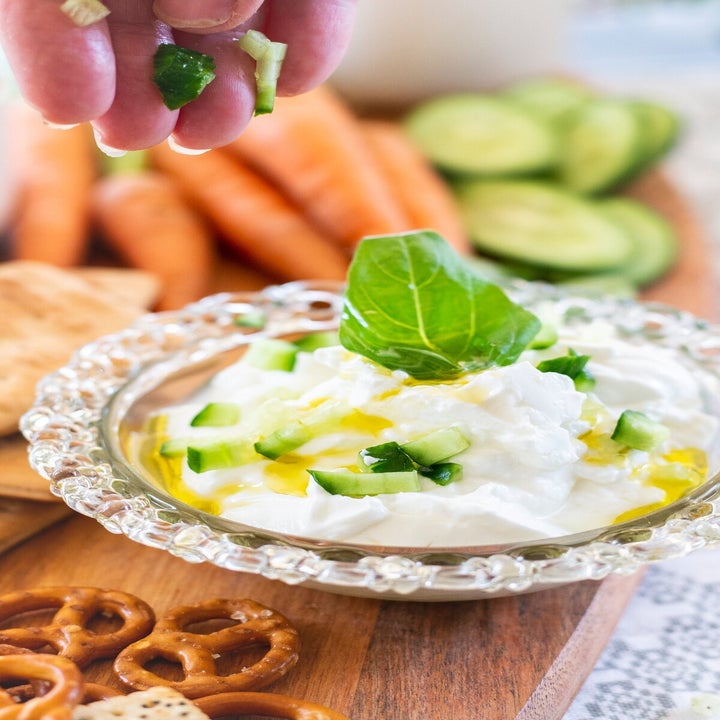 bowl of fresh tzatziki