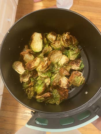 Brussels sprouts in an air fryer