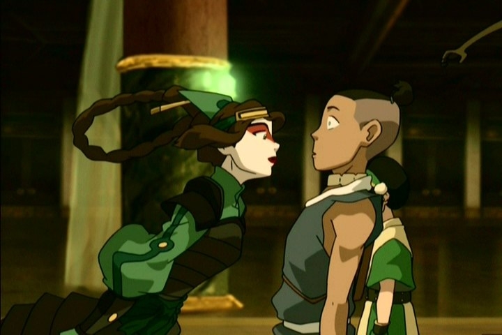 Ty Lee getting really close to Sokka, and he&#x27;s shocked