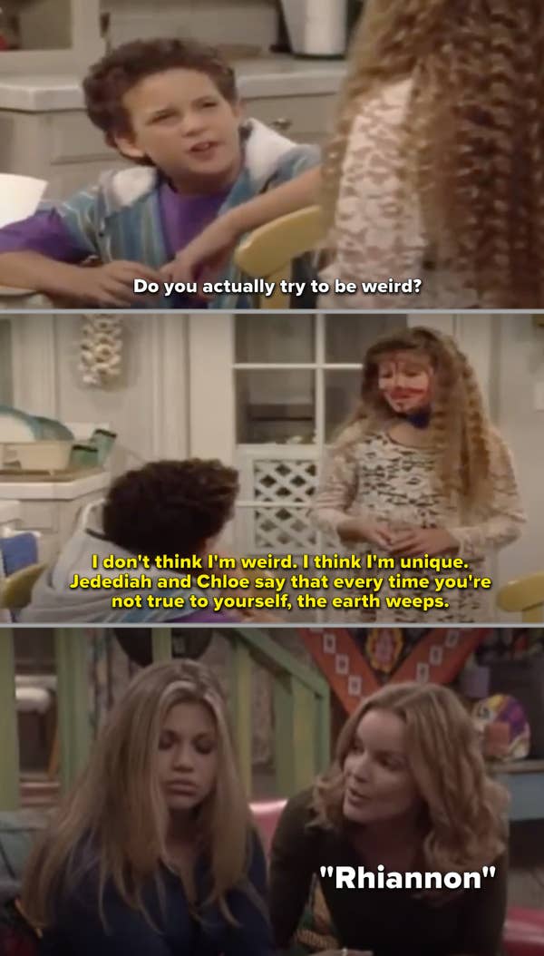 Topanga calling her parents by different names throughout the series