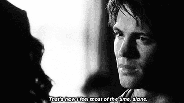 Jeremy on The Vampire Diaries saying &quot;That&#x27;s how I feel most of the time. Alone&quot;