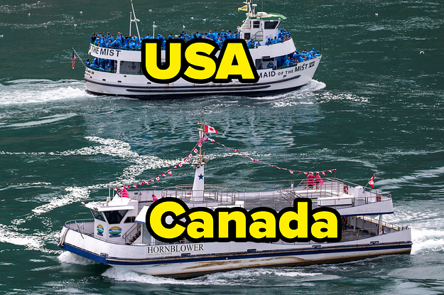 Pictures Of Niagara Falls Boats In USA Vs. Canada