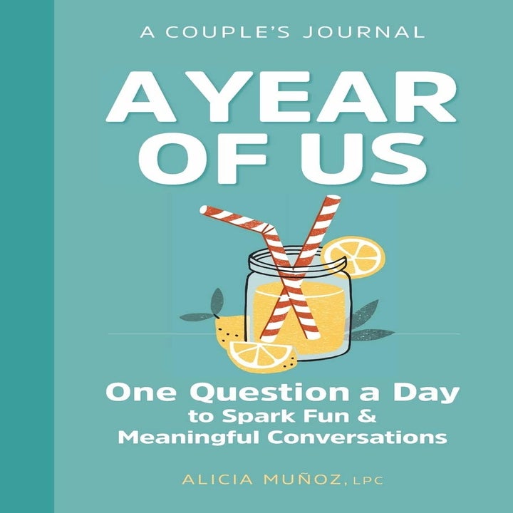 the turquoise cover, with artwork of a glass of lemonade with two straws in it