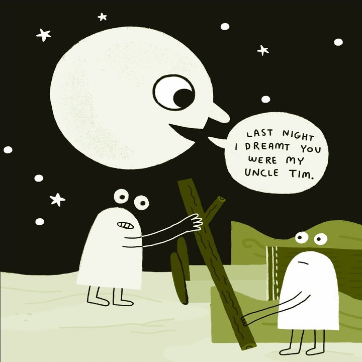 one of the whimsical drawings inside the book