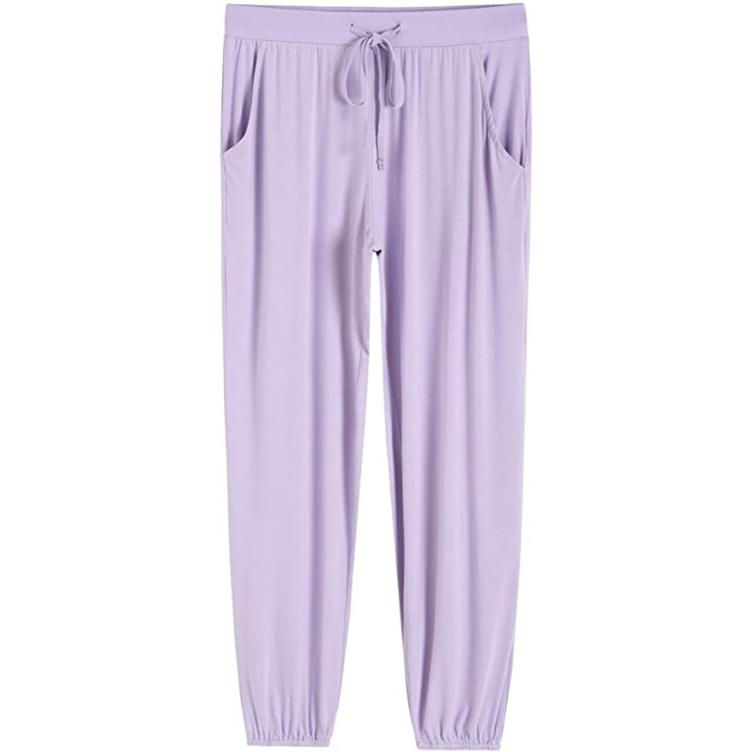 lilac colored lounge pants