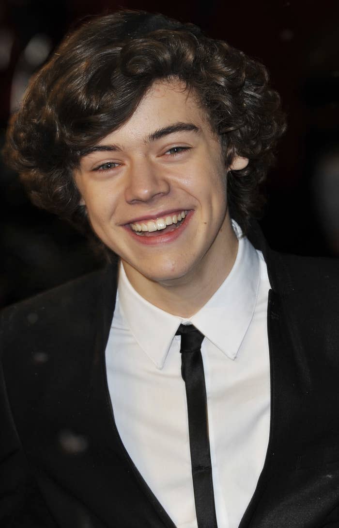 Harry Styles attending a movie premiere in 2010