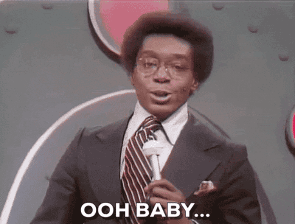 Don Cornelius saying &quot;Ooh baby&quot; on the set of Soul Train