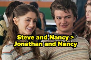 Nancy and Jonathan with the text that says Nancy and Steve are better than Jonathan and Steve