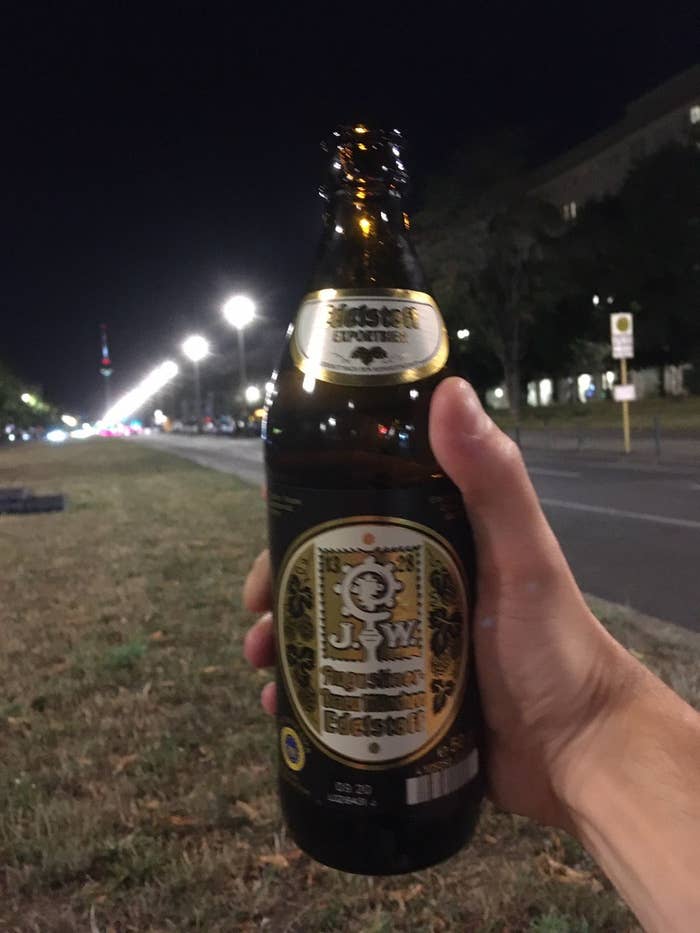 German beer bottle