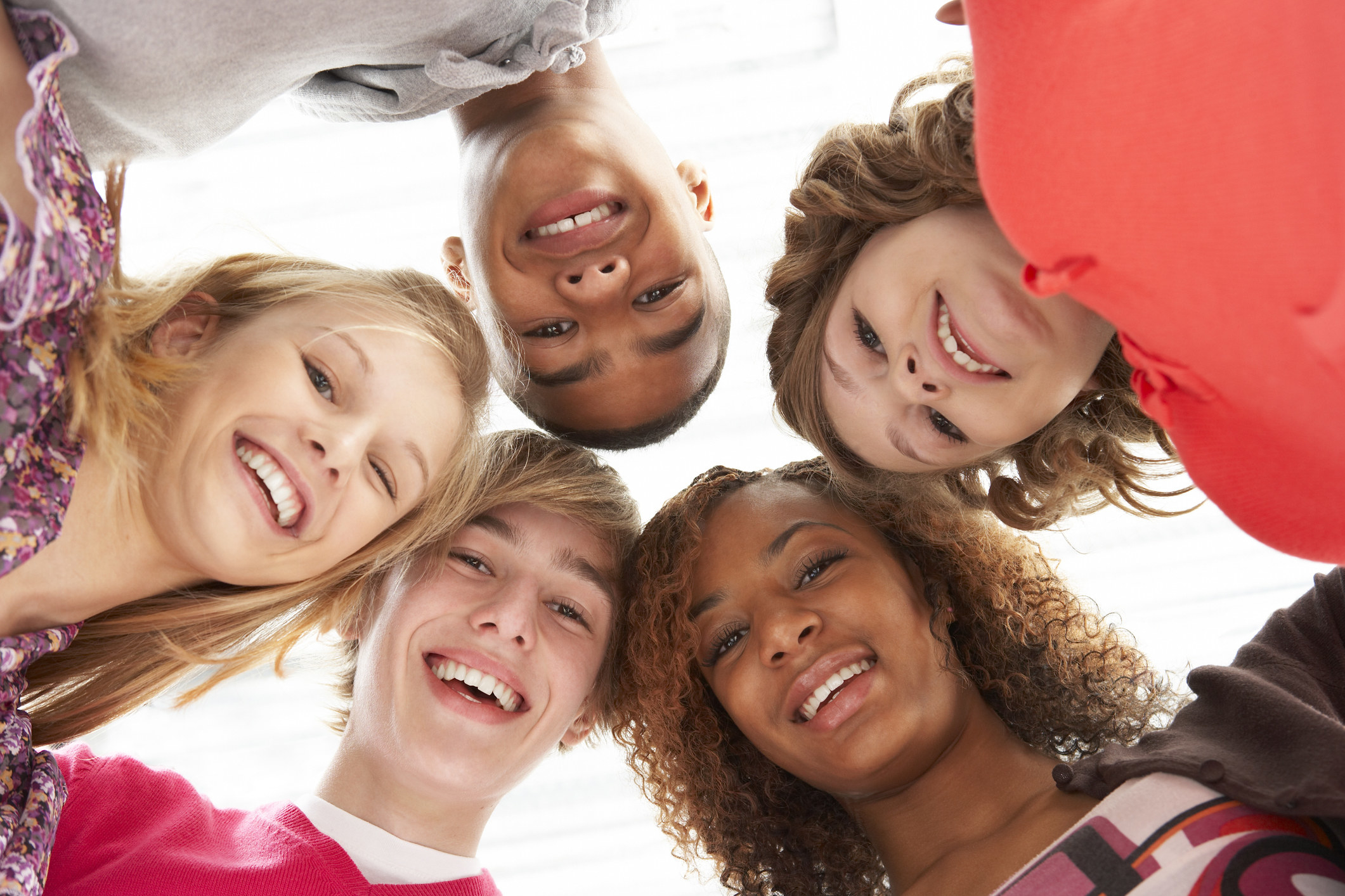 Super generic stock image of teenagers smiling