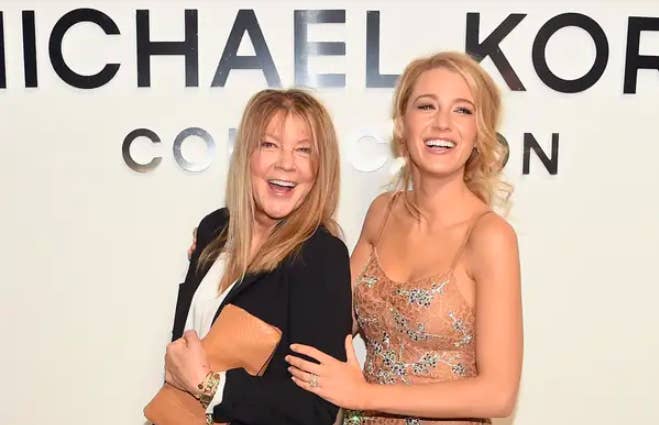Blake Lively (right) and her mother, laughing