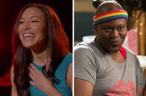 Naya Rivera as Santana from "Glee" and Tituss Burgess as Titus from "Unbreakable Kimmy Schmidt" 
