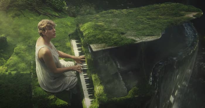 Taylor Swift in the "Cardigan" music video