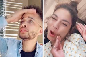 Jordan Fisher is stressed and Vanessa Hudgens is talking like a baby