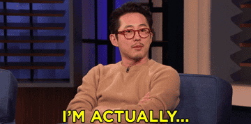 Steven Yeun says, &quot;I&#x27;m actually a terrible person.&quot;