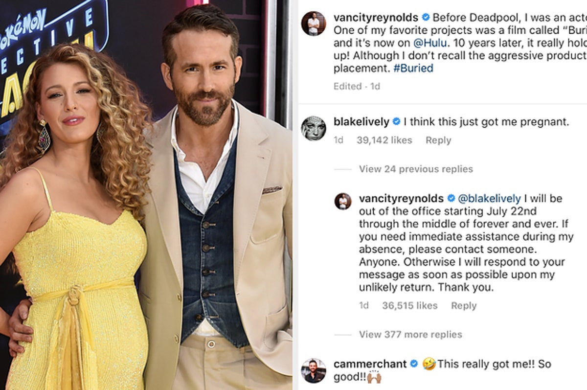 Blake Lively Threesome Porn - Blake Lively Joked She Was Pregnant And Ryan Reynolds Had A Hilarious  Response