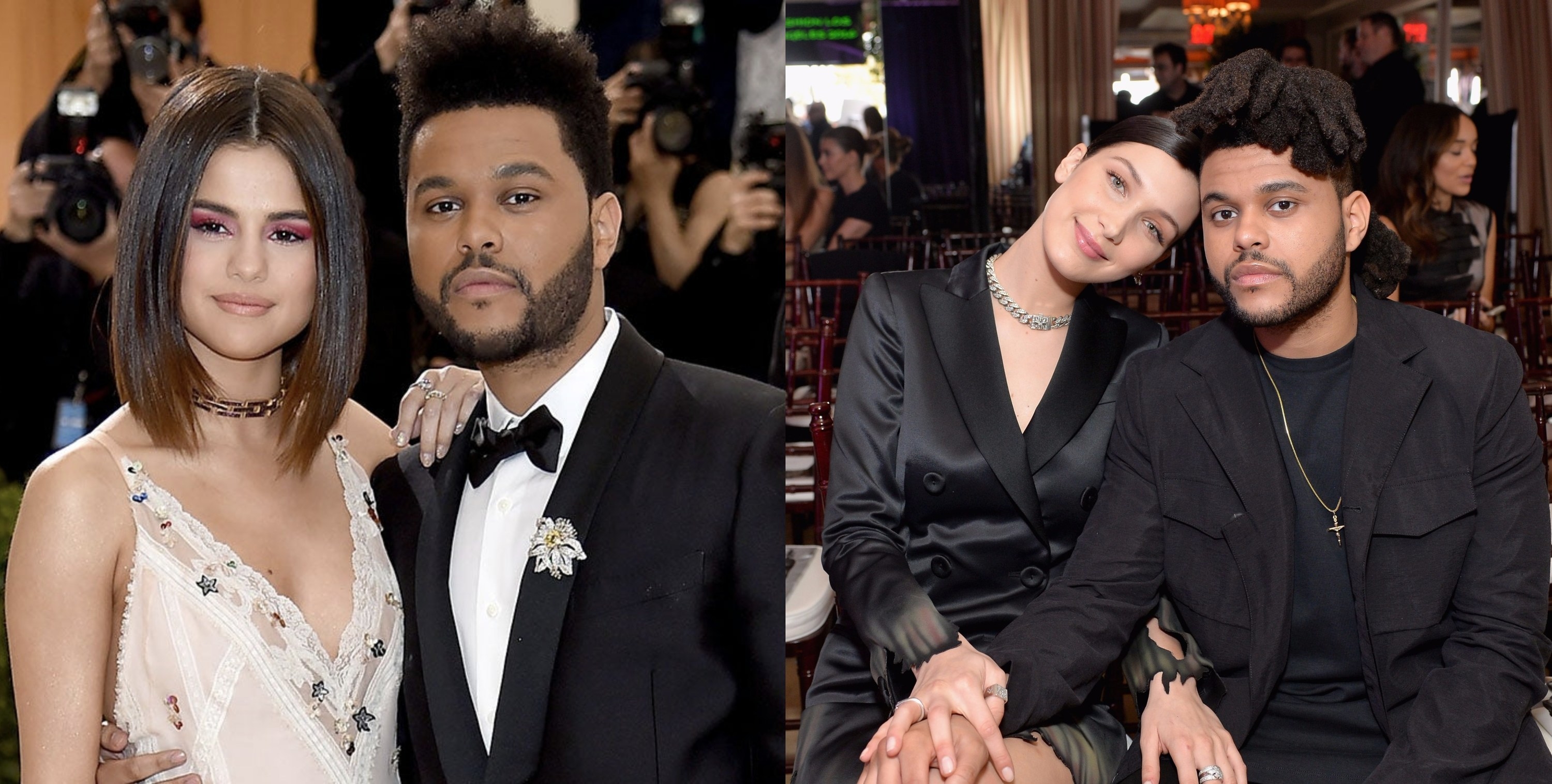 The Weeknd & Selena Gomez/ The Weeknd & Bella Hadid