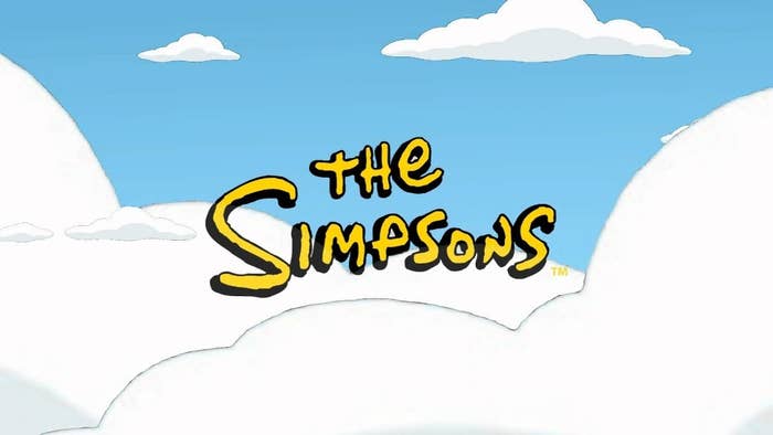 &quot;The Simpsons&quot; title sequence in the clouds. 