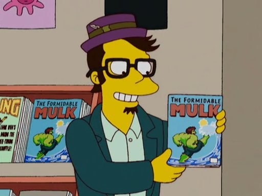 Jack Black&#x27;s character holding up a comic book called &quot;The Formidable Mulk&quot; 