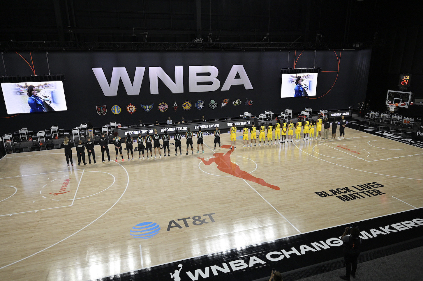 LA Sparks stay in locker room for national anthem before WNBA Finals Game 1  