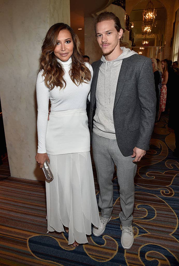 Naya Rivera and Ryan Dorsey at an event