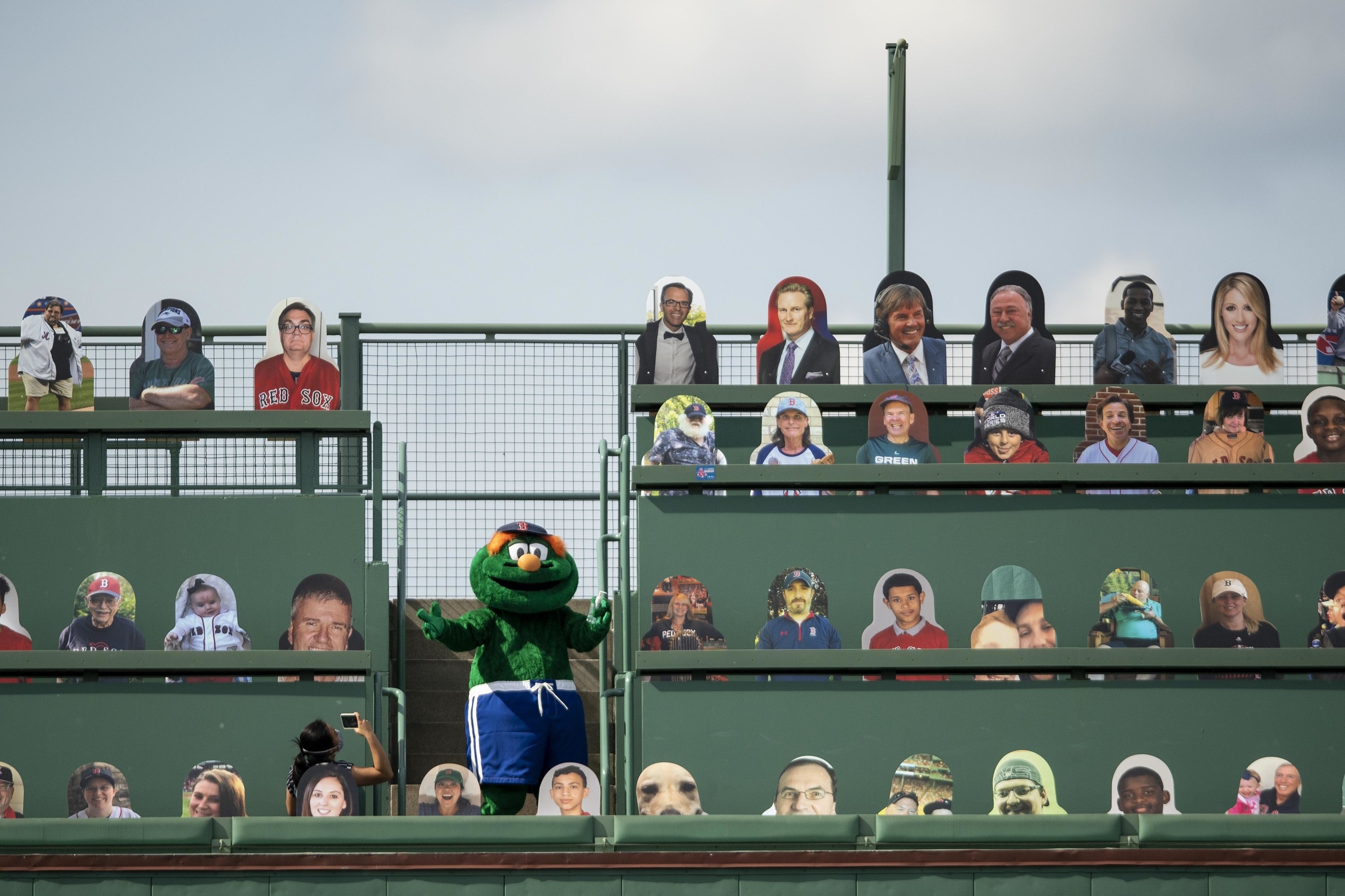 Wally the Green Monster, the official mascot of the Boston Red Sox News  Photo - Getty Images