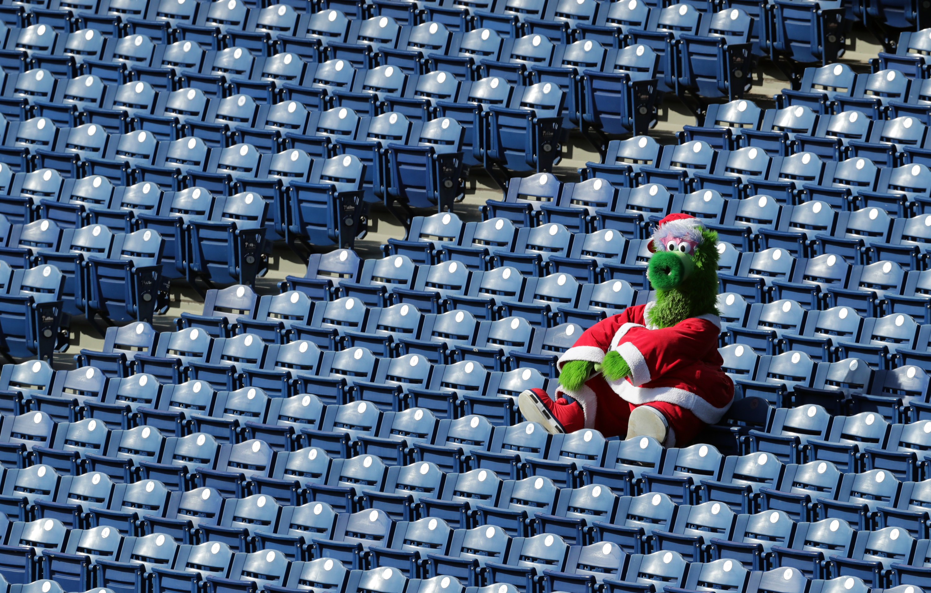 Baseball Mascots In Empty Stadiums: Photos