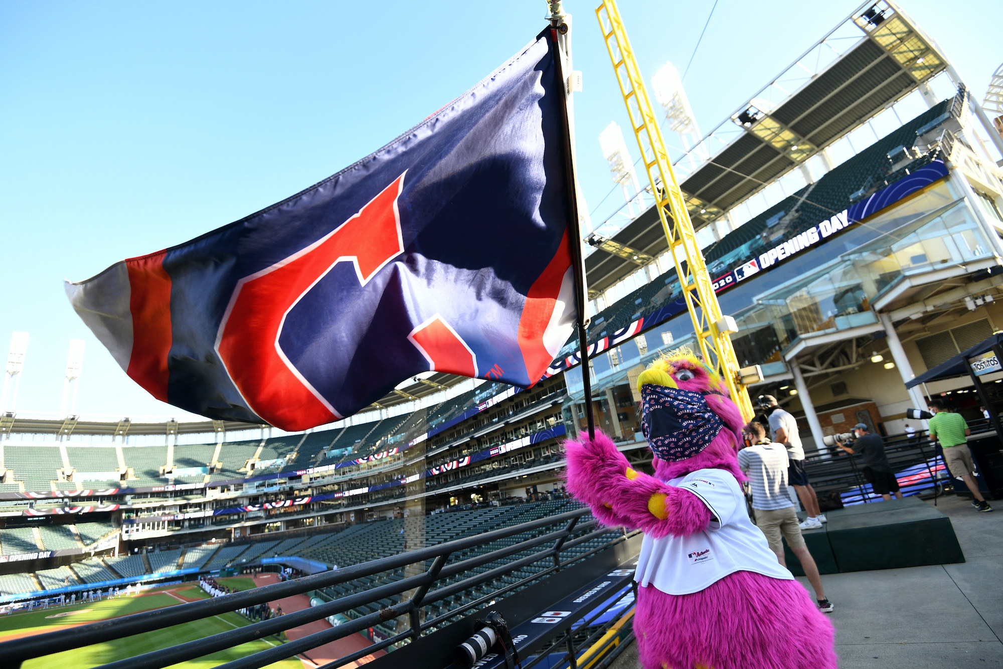 Lonely MLB mascots roam empty stadiums