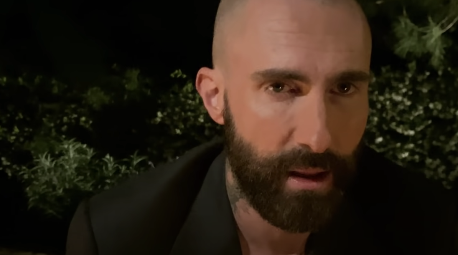 Adam bald with a full beard