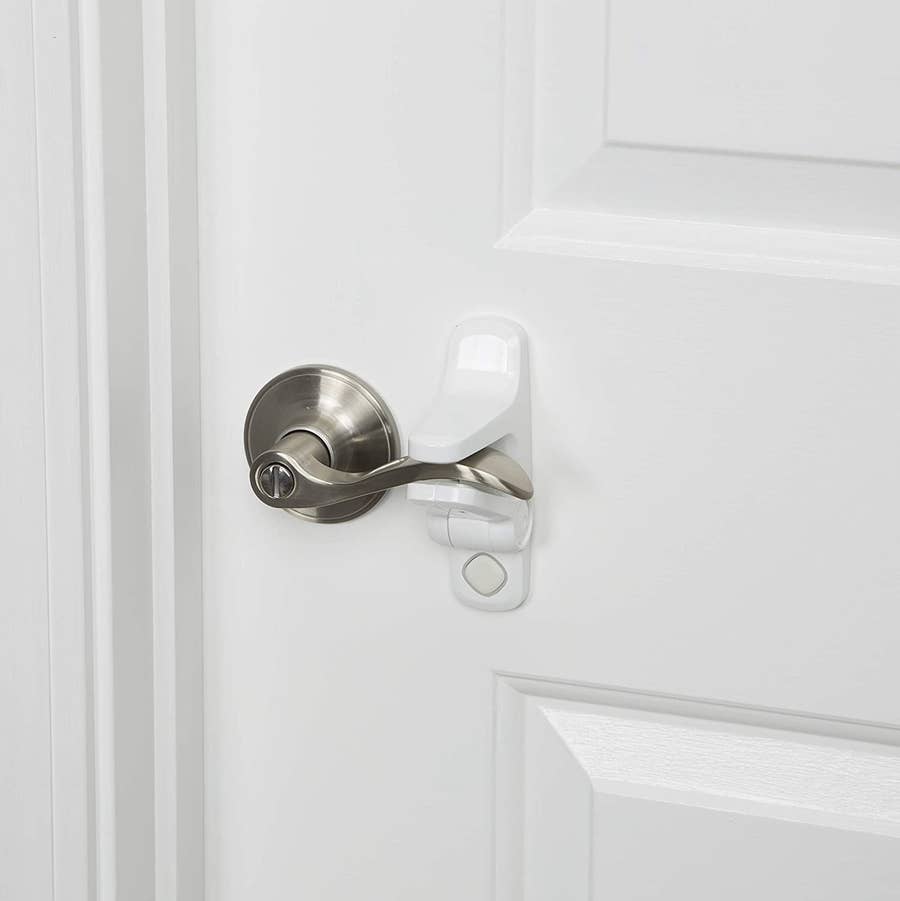 4 Pieces Bifold Door Lock Double Door Child Safety Locks Childproof Closet  Door Lock Stainless Steel Double Door Lock Metal Pantry Lock for Double