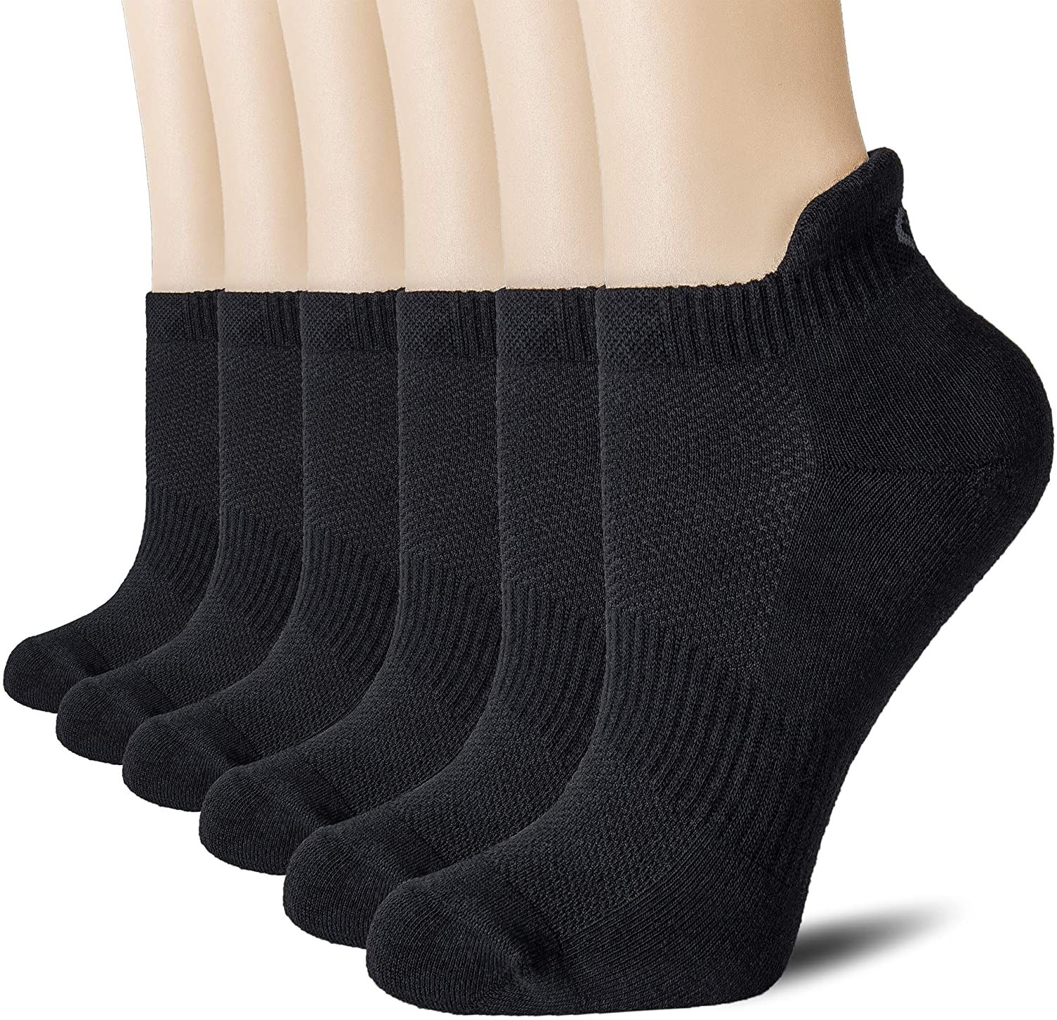 Six black socks