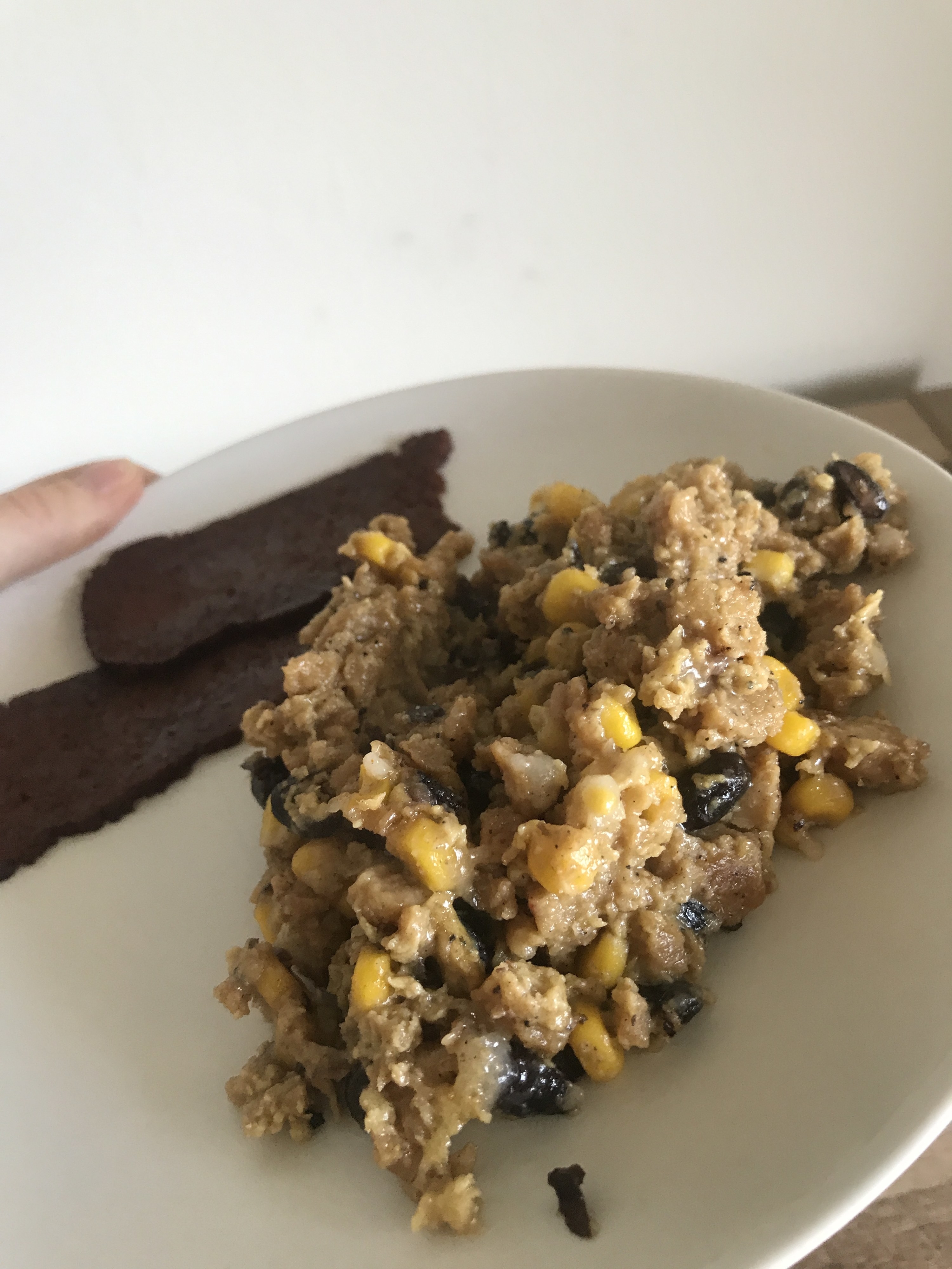 Vegan breakfast on a plate