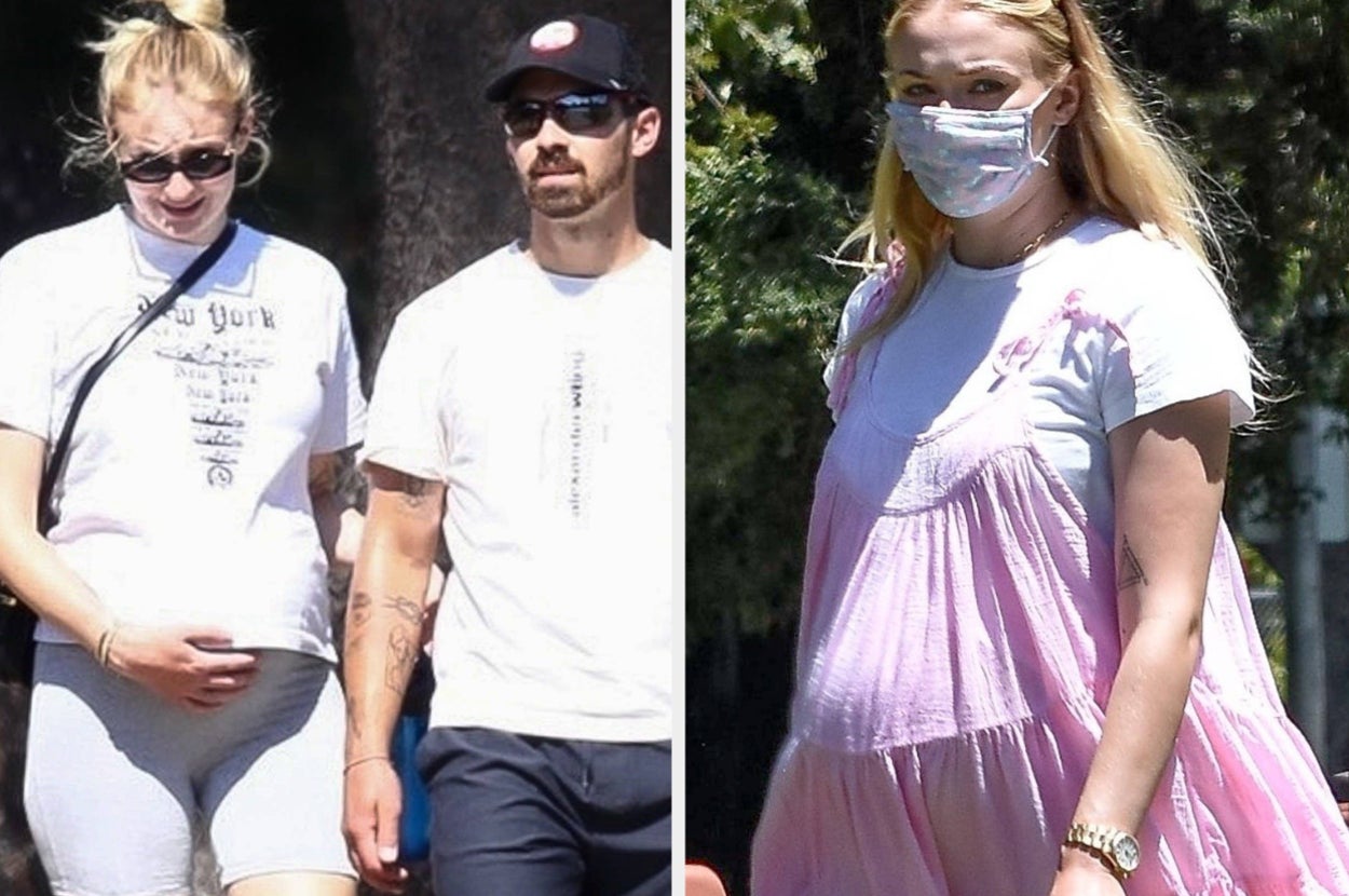 Pregnant Sophie walking