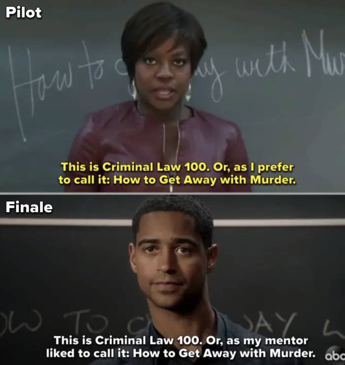 Same shot in the pilot and finale episodes